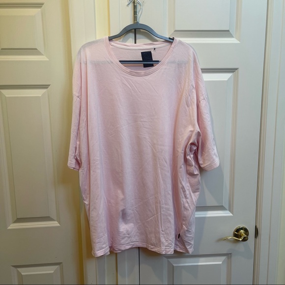 ASOS Soul Star Men’s Plus Organic Cotton Oversized Pink T-Shirt - Picture 6 of 10